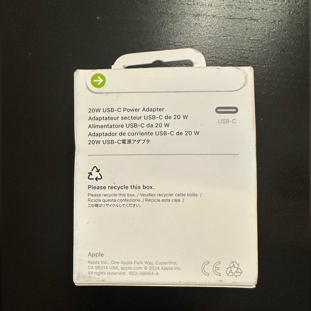 Apple USB-C Power Adapter in White - Picture 2 of 2